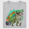 St. Patrick's Day Dinosaur DTF Transfer