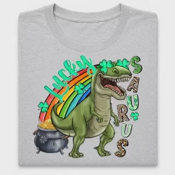 St. Patrick's Day Dinosaur DTF Transfer