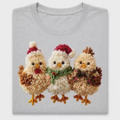 Christmas Chickens DTF Heat Transfer