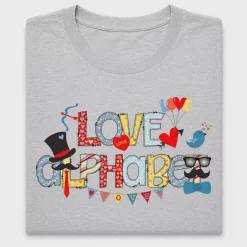 Love Alphabet DTF Transfer for Valentine Shirts
