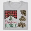 Christmas Junkie Leopard DTF Transfer