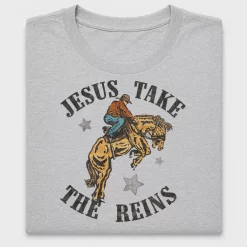 Jesus Take The Reins Western DTF Transfer