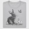Vintage Halftone Bunny DTF Transfer