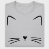 Minimalist Cat Face DTF Transfer