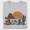 Retro Desert Landscape DTF Transfer