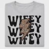 Retro Leopard Lightning Bolt Wifey DTF Transfer