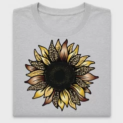 Leopard Sunflower DTF Transfer
