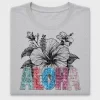 Floral Aloha Sequin DTF Transfer