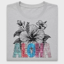 Floral Aloha Sequin DTF Transfer