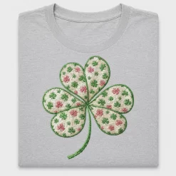 Embroidered Shamrock Clover DTF Transfer