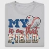 Retro Baseball Mom Heart DTF Transfer