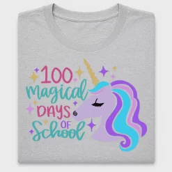 100 Days Of School Unicorn DTF Transfer