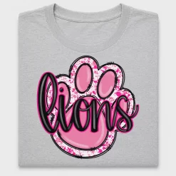 Pink Paw Print Glitter DTF Transfer