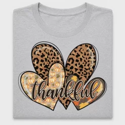 Thankful Leopard Heart DTF Transfer