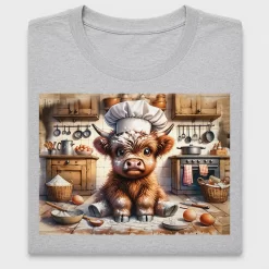 Funny Highland Cow Chef DTF Transfer