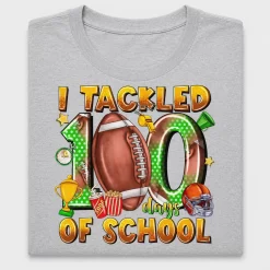 100 Days of School Football DTF Transfer