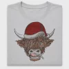 Highland Cow Christmas DTF Transfer