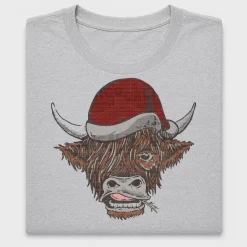 Highland Cow Christmas DTF Transfer