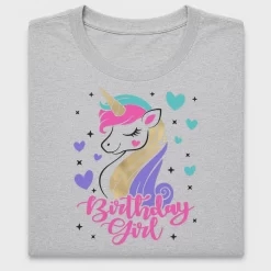 Birthday Girl Unicorn DTF Transfer