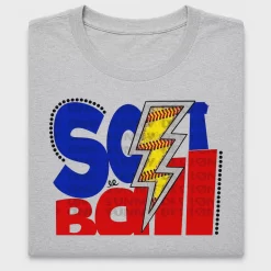 Softball Lightning Bolt DTF Transfer