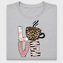 Leopard Coffee Love DTF Transfer