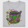 Mardi Gras Drum DTF Transfer