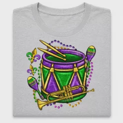 Mardi Gras Drum DTF Transfer