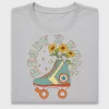 Retro Roller Skate Sunflower DTF Transfer