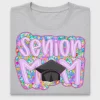 Senior Mom Preppy Floral DTF Transfer