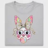 Glitter Easter Bunny DTF Transfer