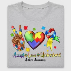 Accept Love Understand Autism DTF Transfer