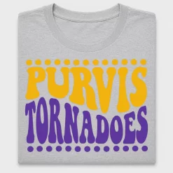 Purvis Tornadoes School Spirit DTF Transfer