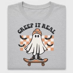 Creep It Real Ghost Skateboard DTF Transfer