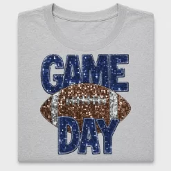 Game Day Football Sequin DTF Transfer