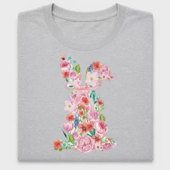 Floral Easter Bunny DTF Transfer
