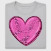 Leopard Print Pink Heart DTF Transfer