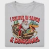 Santa Dinosaurs Christmas DTF Transfer