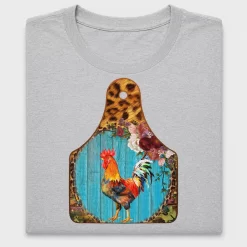 Western Rooster Farm Tag DTF Transfer