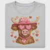 Coquette Highland Cow DTF Transfer
