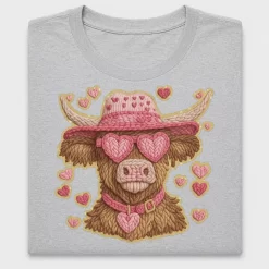 Coquette Highland Cow DTF Transfer