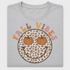Retro Fall Vibes Smiley Face DTF Transfer