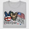 Peace Love USA DTF Transfer