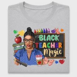 Black Teacher Magic DTF Transfer