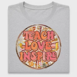 Retro Teach Love Inspire DTF Transfer