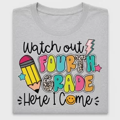 Back to School Fourth Grade DTF Transfer