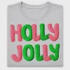 Holly Jolly Chunky Knit DTF Transfer