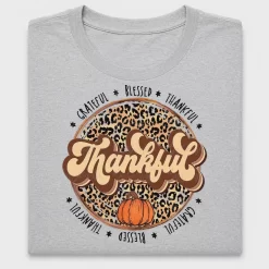 Retro Leopard Thankful DTF Transfer