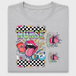 Colorful Nurse Life DTF Transfer