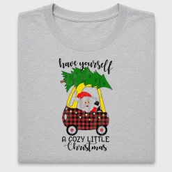 Cozy Christmas Santa Car DTF Transfer