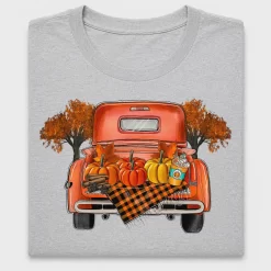 Fall Truck With Pumpkins DTF Transfer